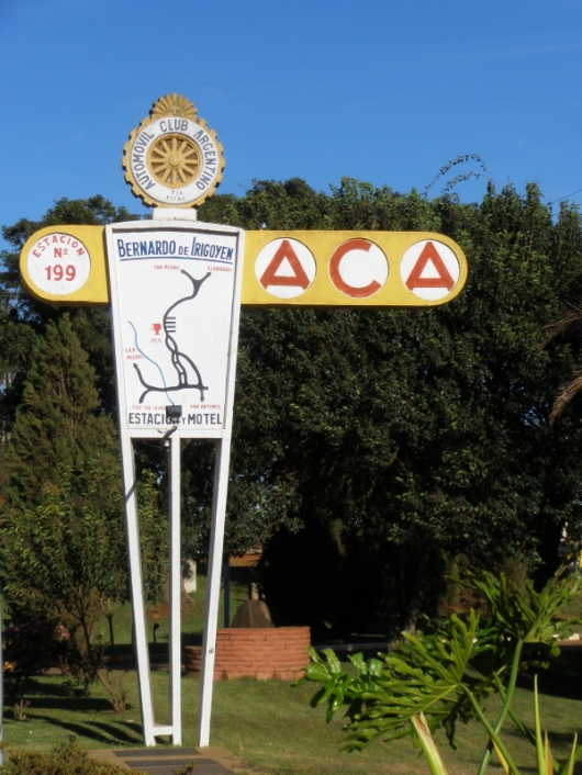 Sign for ACA motel I´m staying in