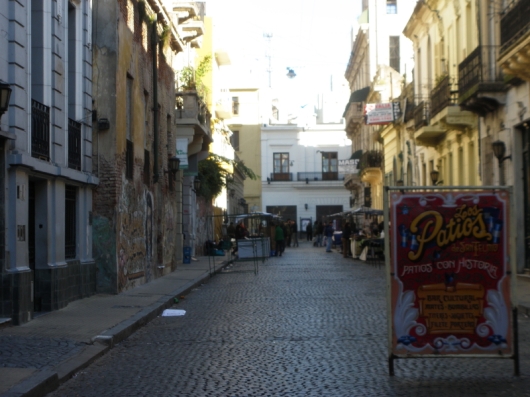 Another cobbled street on my "long walk to Recoleta"